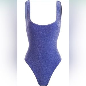 NWT Berlook Blue Sparkle Swim M